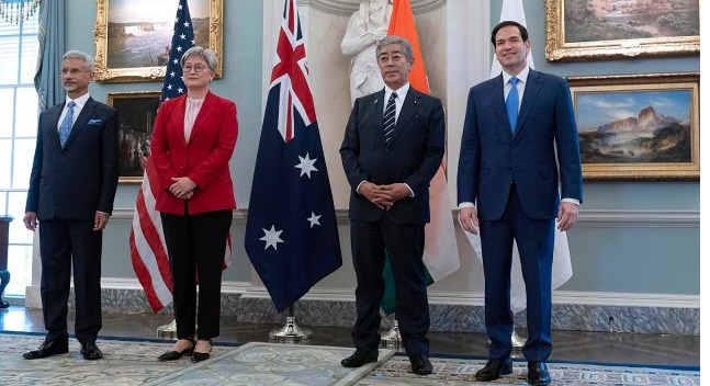 Quad leaders discussing critical mineral supply chain strategy